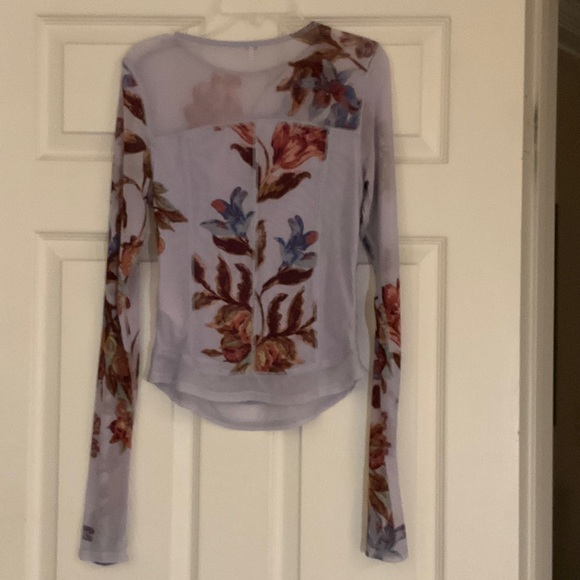 Free People Multicolor Floral Long Sleeve Blouse - Picture 3 of 3